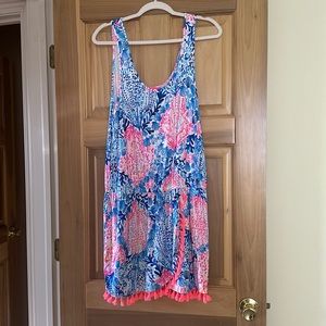 Lilly Pulitzer Jarret Romper Print Sway with Me size large